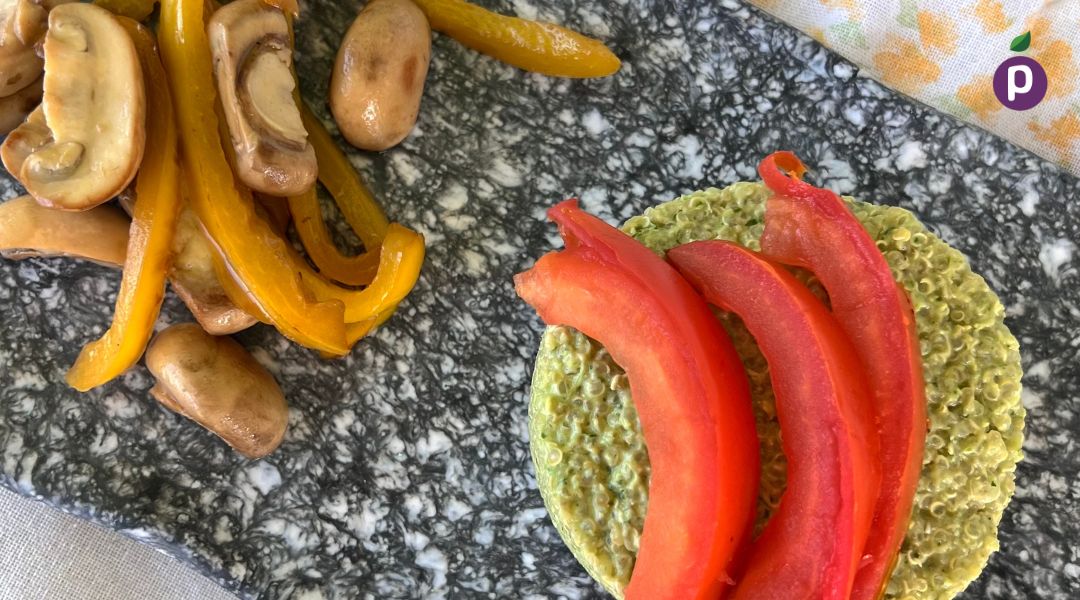 Timbal de quinoa al cilantro